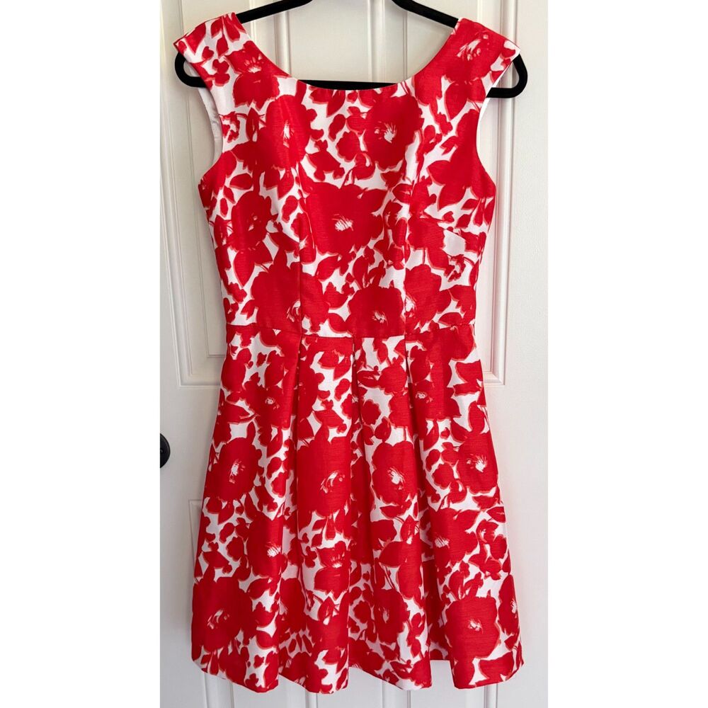 Danny & Nicole Women's Red Poppy Fit and Flare Dress size 4